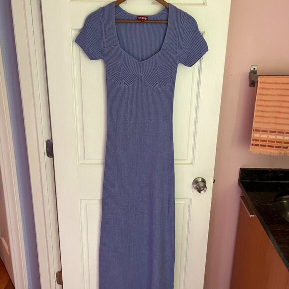 Staud Camden Dress - Periwinkle - Picture 2 of 12